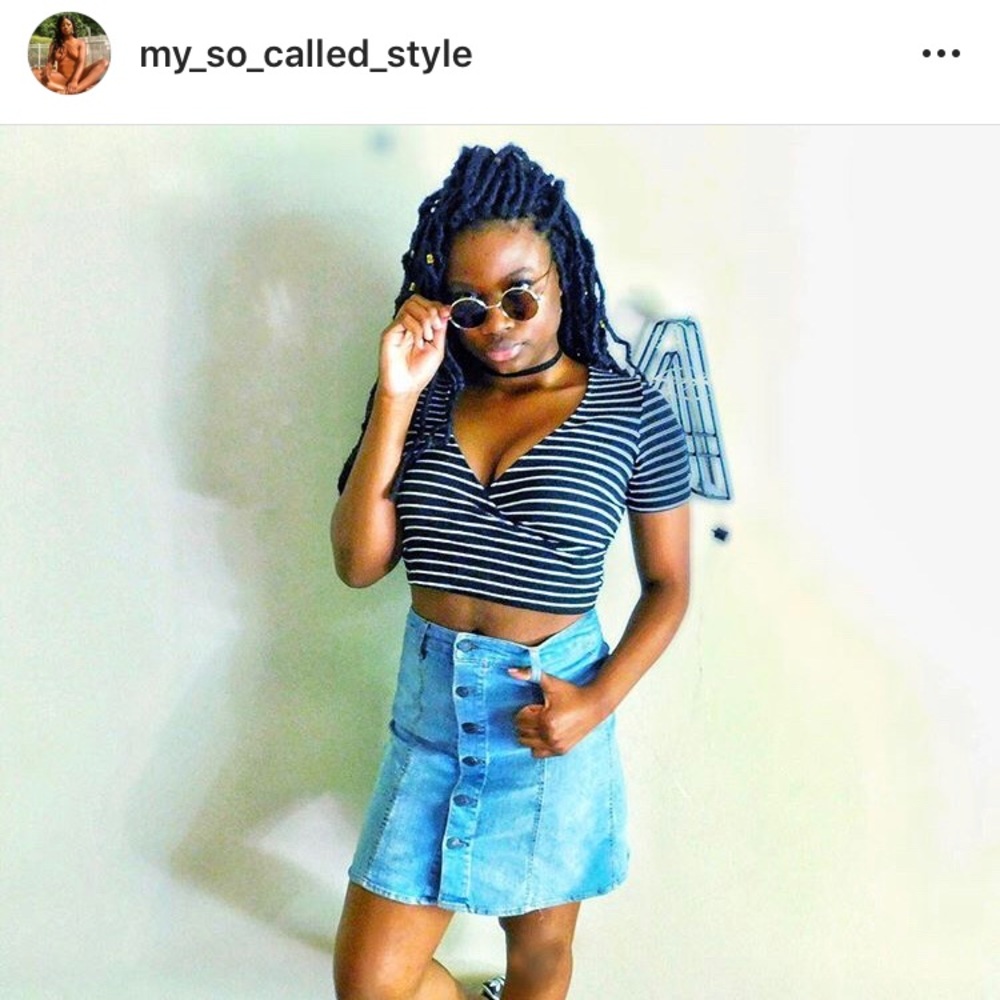 Button up Denim Skirt